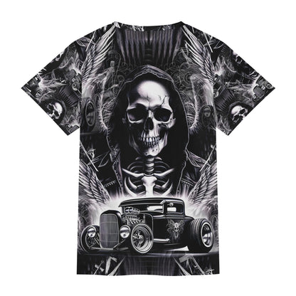 Chrome and Bones – Unisex Gothic Hot Rod T-Shirt