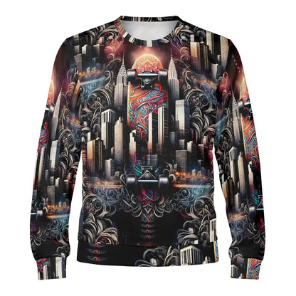 City Skate – Unisex Sweater - Where Street Culture Meets Urban Art