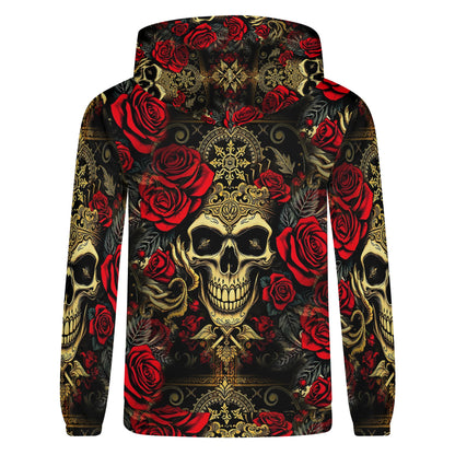 Crimson Path - Unisex Hoodie – The Ultimate Fusion of Dark Elegance & Rebellion