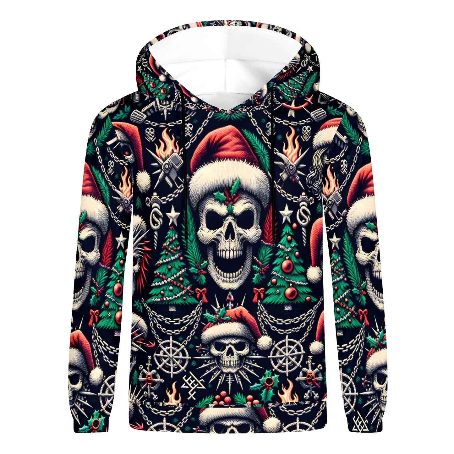 Dark Christmas Poly French Terry Hoodie