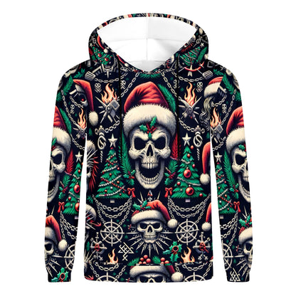 Dark Christmas Poly French Terry Hoodie