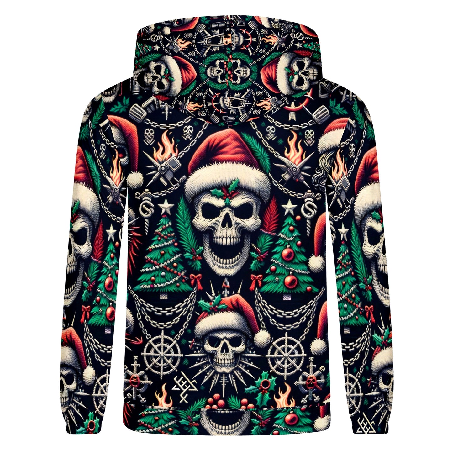 Dark Christmas Poly French Terry Hoodie