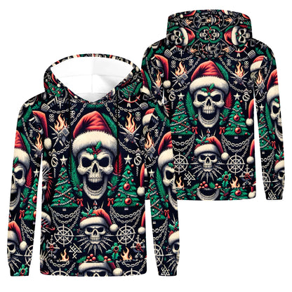 Dark Christmas Poly French Terry Hoodie
