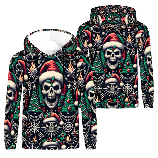 Dark Christmas Poly French Terry Hoodie