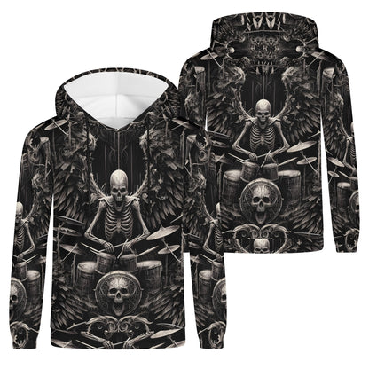 Dark Drumming – Unisex Hoodie: A Sinister Symphony of Gothic Power