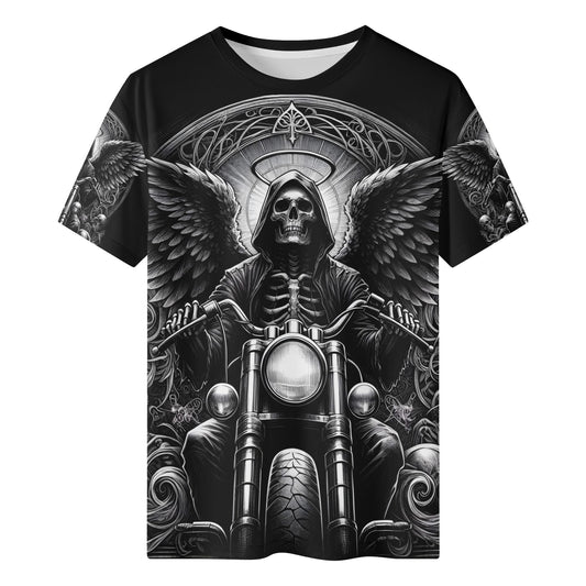 Death on Wheels Organic Cotton Kids T-Shirt – Loud and Lethal