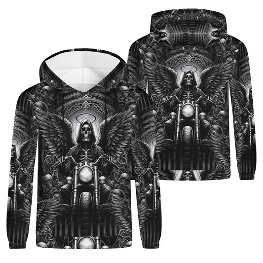 Death on Wheels – Unisex Hoodie: Ride the Dark Side of Fashion