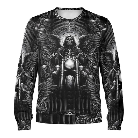 Death on Wheels – Unisex Sweater: Ride into Darkness