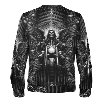 Death on Wheels – Unisex Sweater: Ride into Darkness