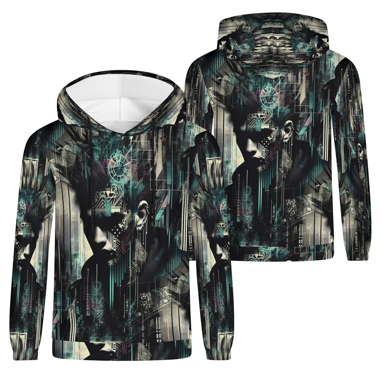 Distorted Dreams – Unisex Hoodie: A Statement in Wearable Art