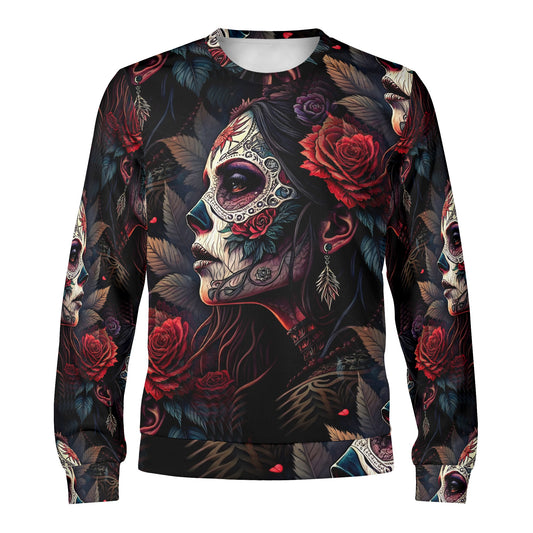 Doomed to Bloom – Unisex Sweater: Gothic Elegance Meets Rebellion