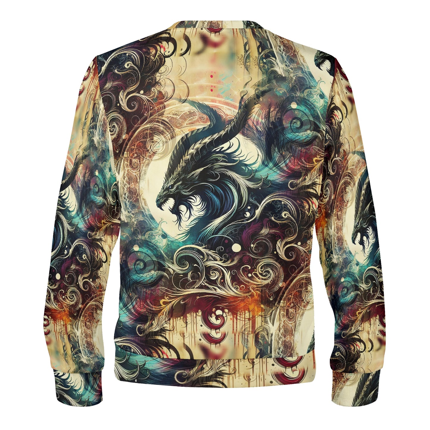 Dragon’s Fury – Unisex Sweater - Ignite Your Style with Fierce Wearable Art