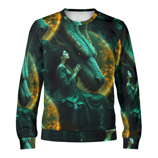 Dragon’s Whisper – Unisex Sweater - Embrace the Power of Mysticism and Fire