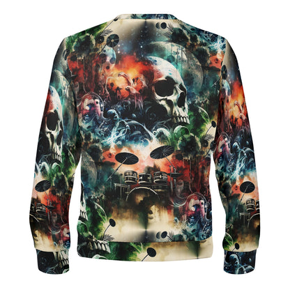 Dreamscape Drums – Unisex Sweater - A Surreal Fusion of Music, Mystery & Cosmic Chaos