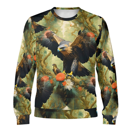 Eagle Flora – Unisex Sweater - Soar with Style