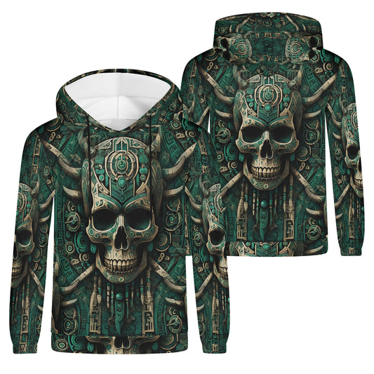 Emerald Doom - Unisex Hoodie - ancient mysticism, bold symbolism, and rebellious energy