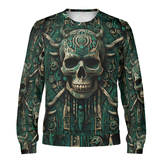 Emerald Doom – Unisex Sweater: Wear the Power of Ancient Mysticism