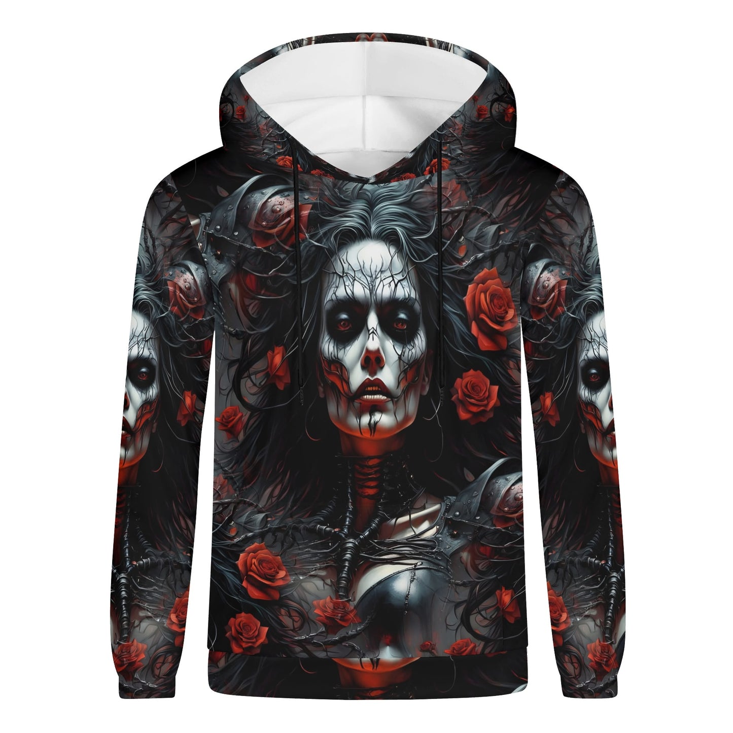 Firepunk Fantasia – A Hoodie of Gothic Flames & Rebellion