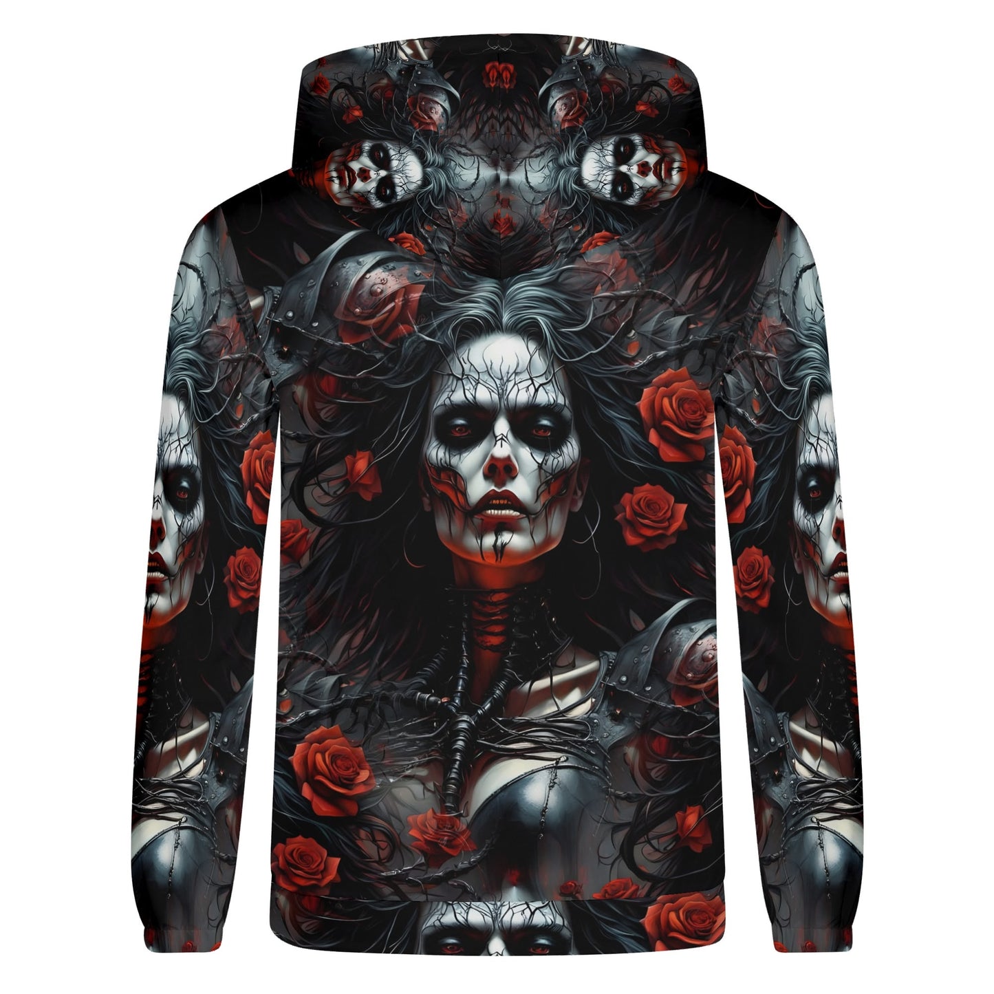 Firepunk Fantasia – A Hoodie of Gothic Flames & Rebellion