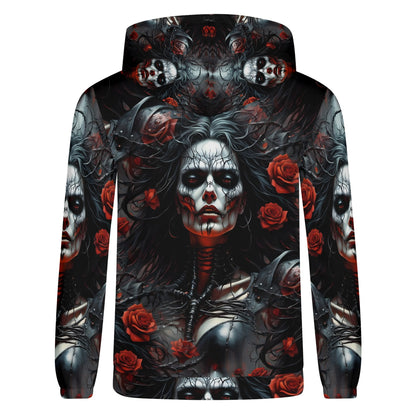 Firepunk Fantasia – A Hoodie of Gothic Flames & Rebellion