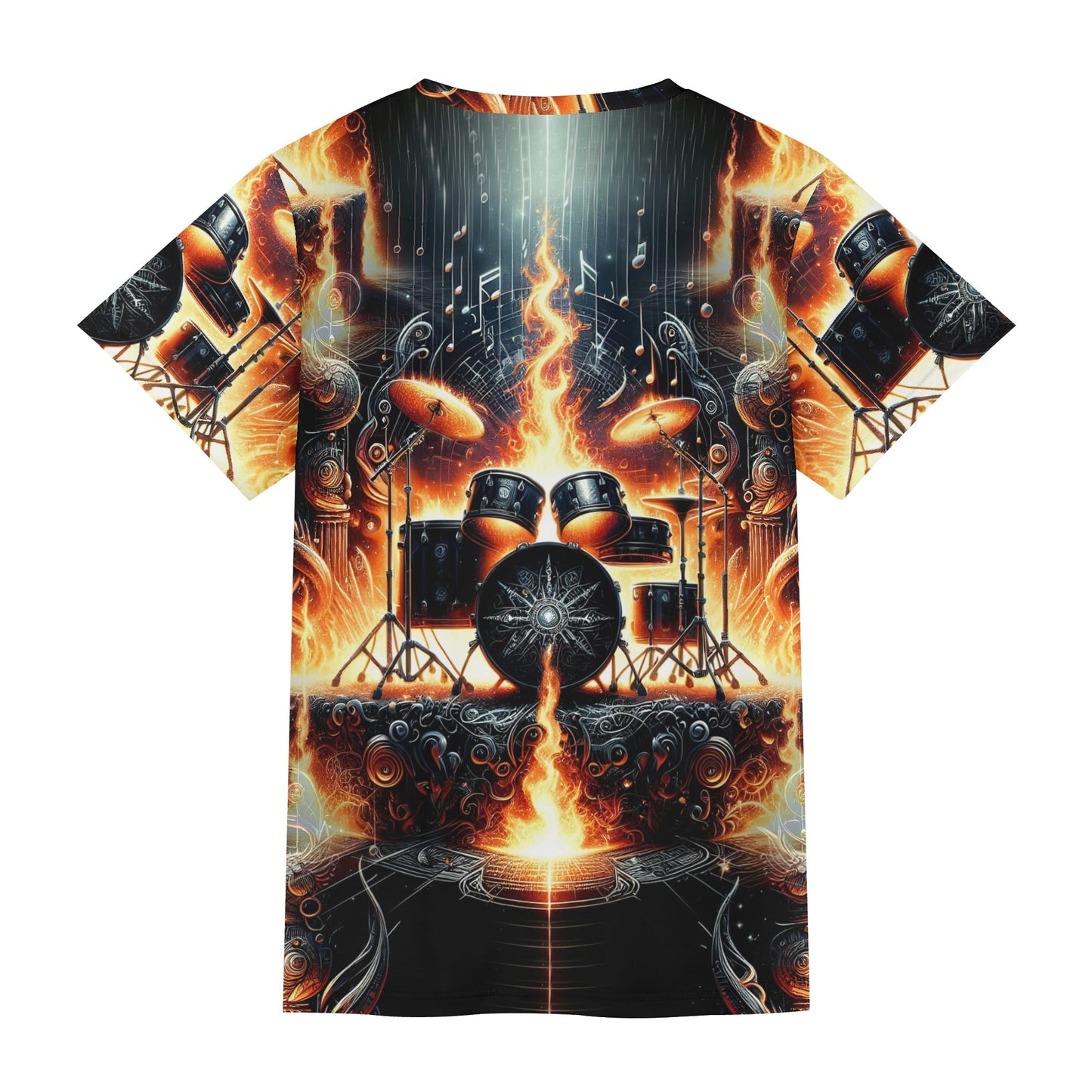 Firestorm Drums - Unisex T-Shirt: Bold, Dynamic, and Eco-Conscious