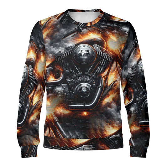 Fuel, Fire, Freedom - Unisex Sweater – Ignite Your Rebellious Spirit