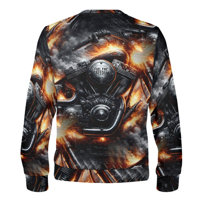 Fuel, Fire, Freedom - Unisex Sweater – Ignite Your Rebellious Spirit