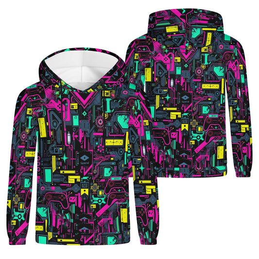 Game Over Galaxy – Unisex Hoodie: Level Up Your Wardrobe with Futuristic Gaming Style