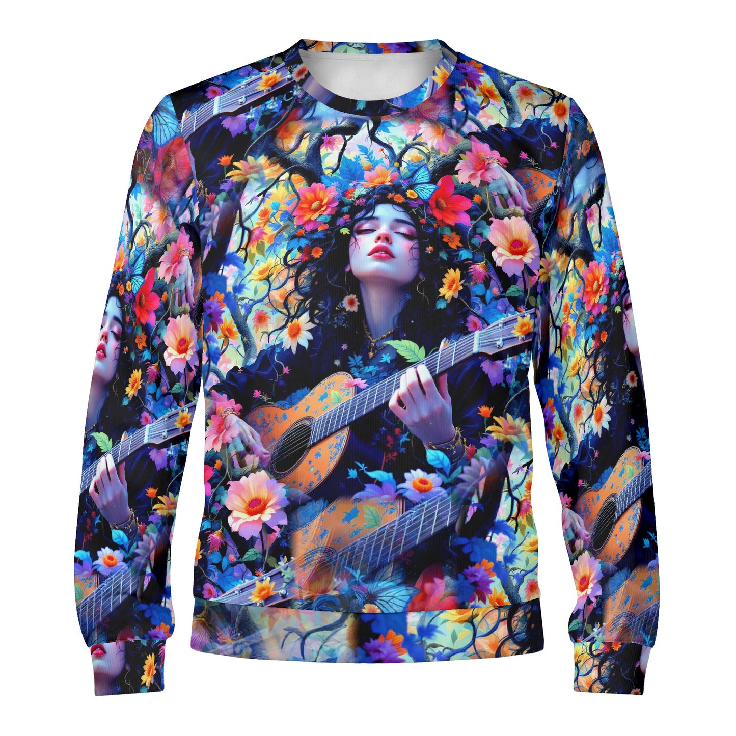 Garden of Sound – Unisex Sweater: A Fusion of Music and Nature