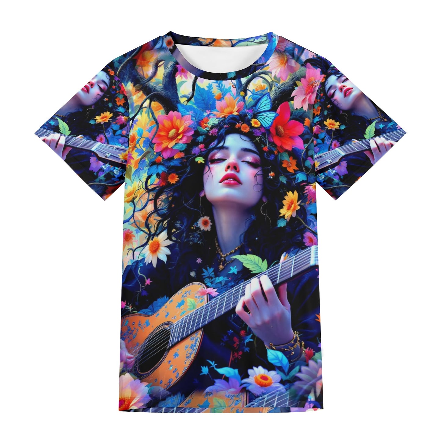 Garden of Sound – Unisex T-Shirt - Where Music Meets Nature in a Bold, Vibrant Design