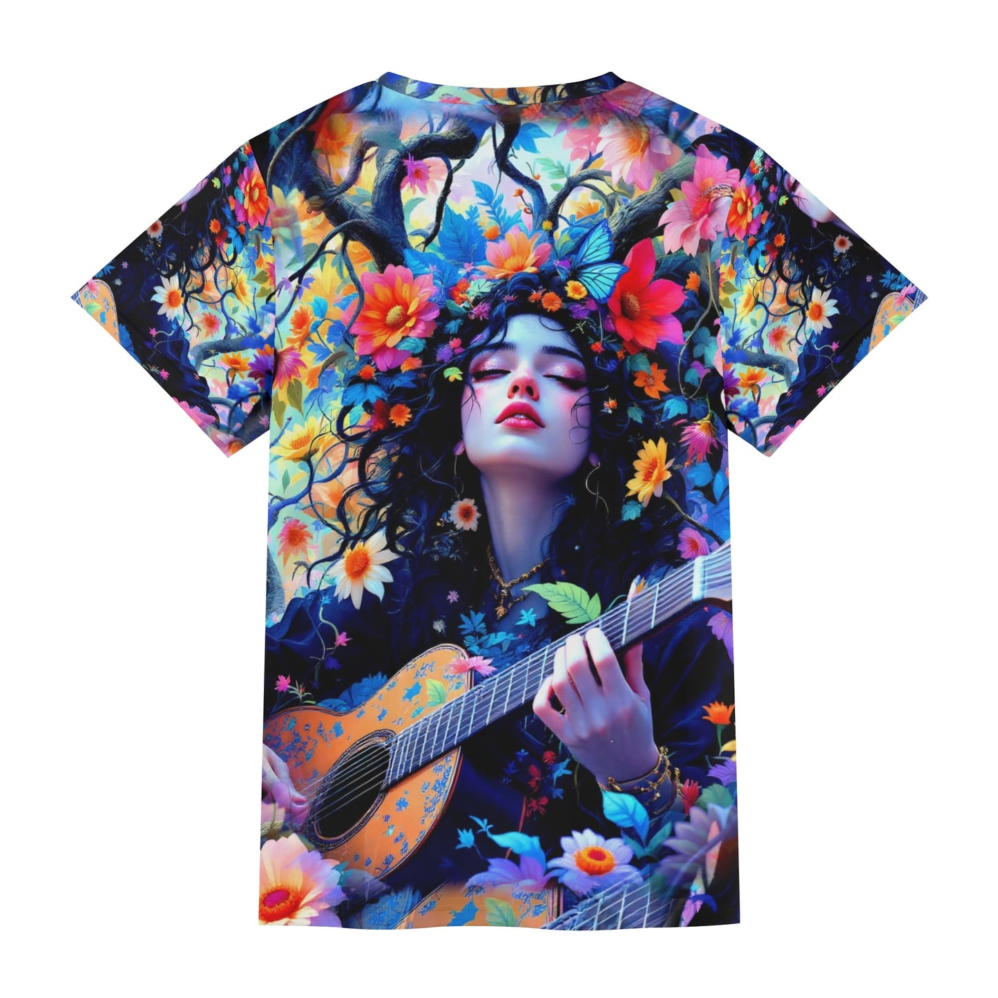 Garden of Sound – Unisex T-Shirt - Where Music Meets Nature in a Bold, Vibrant Design