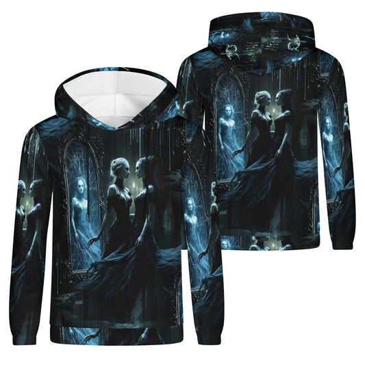 Ghost in the Glass - Unisex Hoodie – Embrace the Dark Elegance