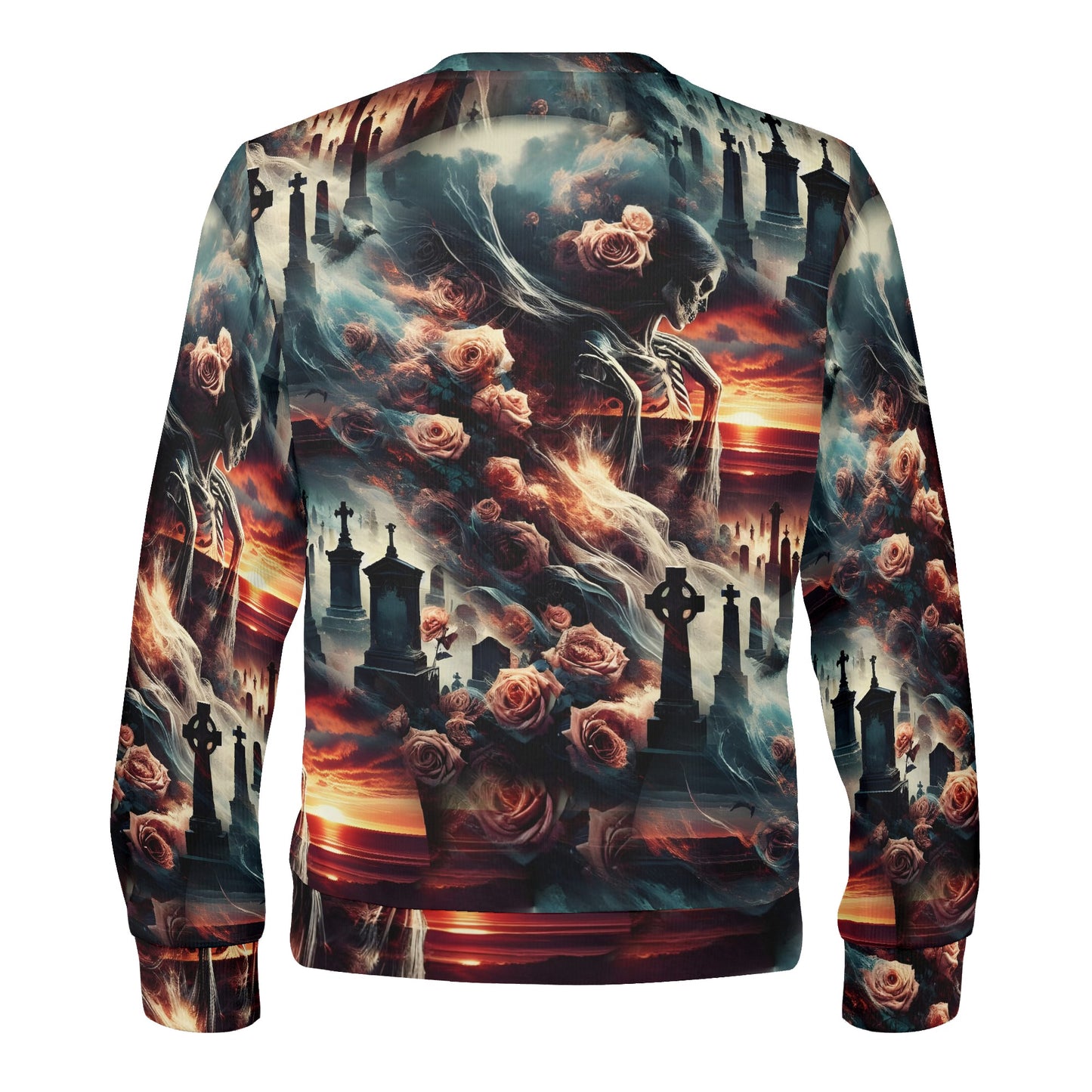 Graveyard Requiem - Unisex Sweater – Haunting Elegance Meets Gothic Edge