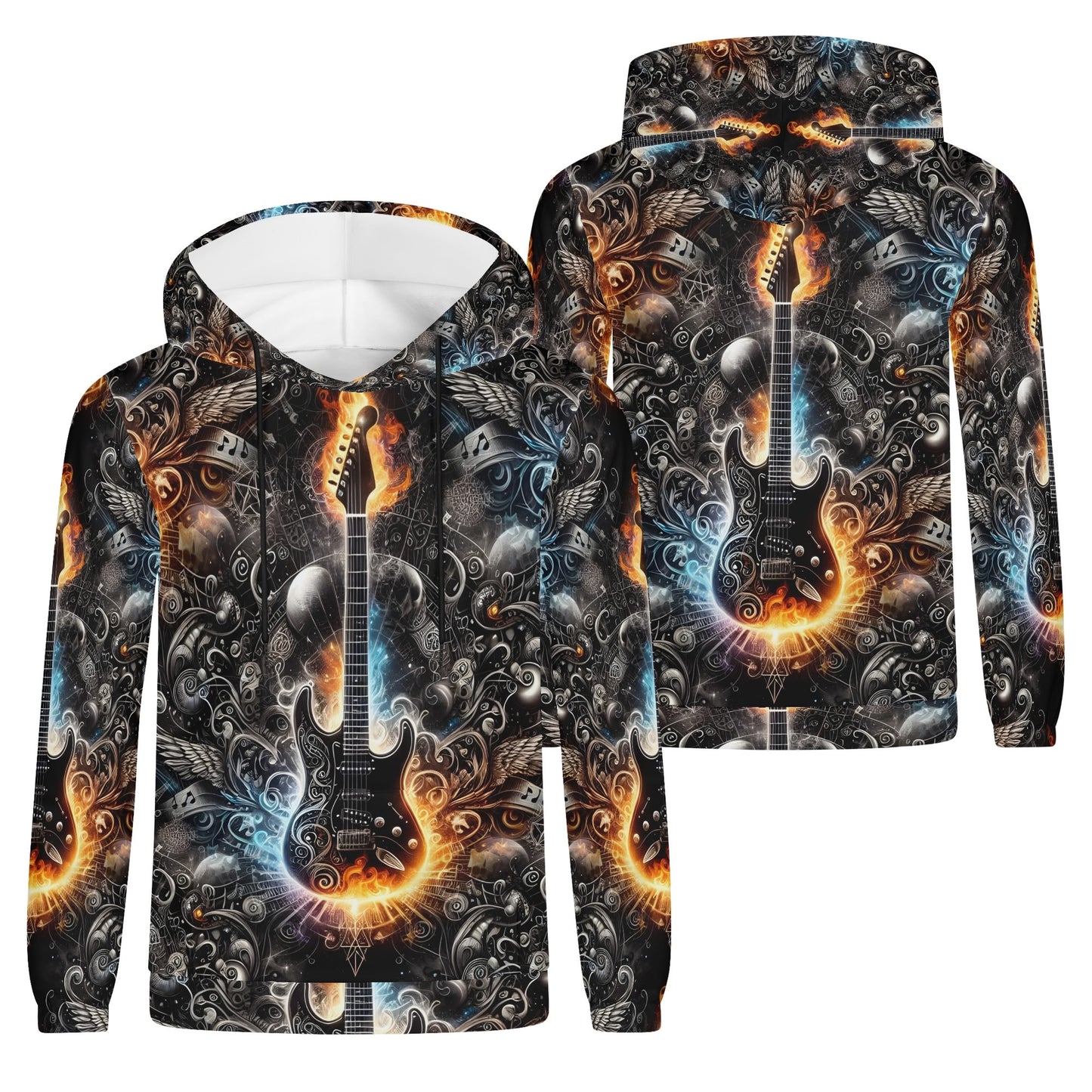 Guitar Galaxy – Unisex Hoodie: Ignite Your Creative Energy