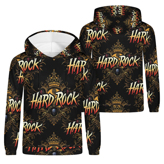 Hard Rock Unisex Hoodie – Regal Energy Meets Rebellion