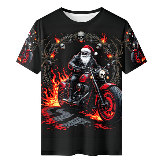 Hellfire Claus Organic Cotton Christmas T-Shirt by Loud & Lethal