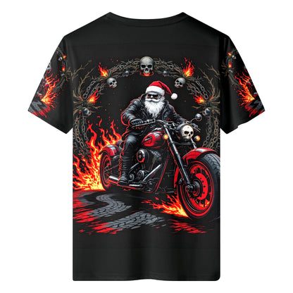 Hellfire Claus Lycra Christmas T-Shirt by Loud & Lethal