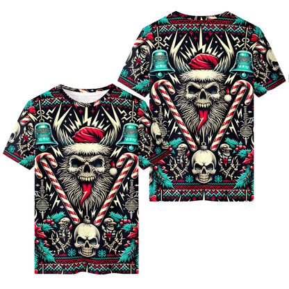 Hollow Holiday Lycra Christmas T-Shirt