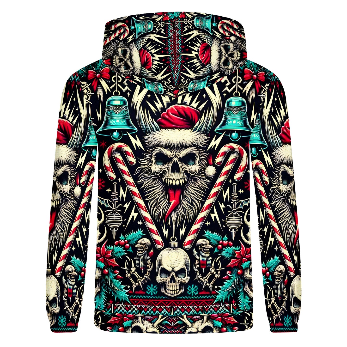 Hollow Holiday Christmas Poly French Terry Hoodie