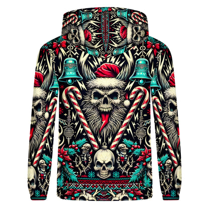 Hollow Holiday Christmas Poly French Terry Hoodie