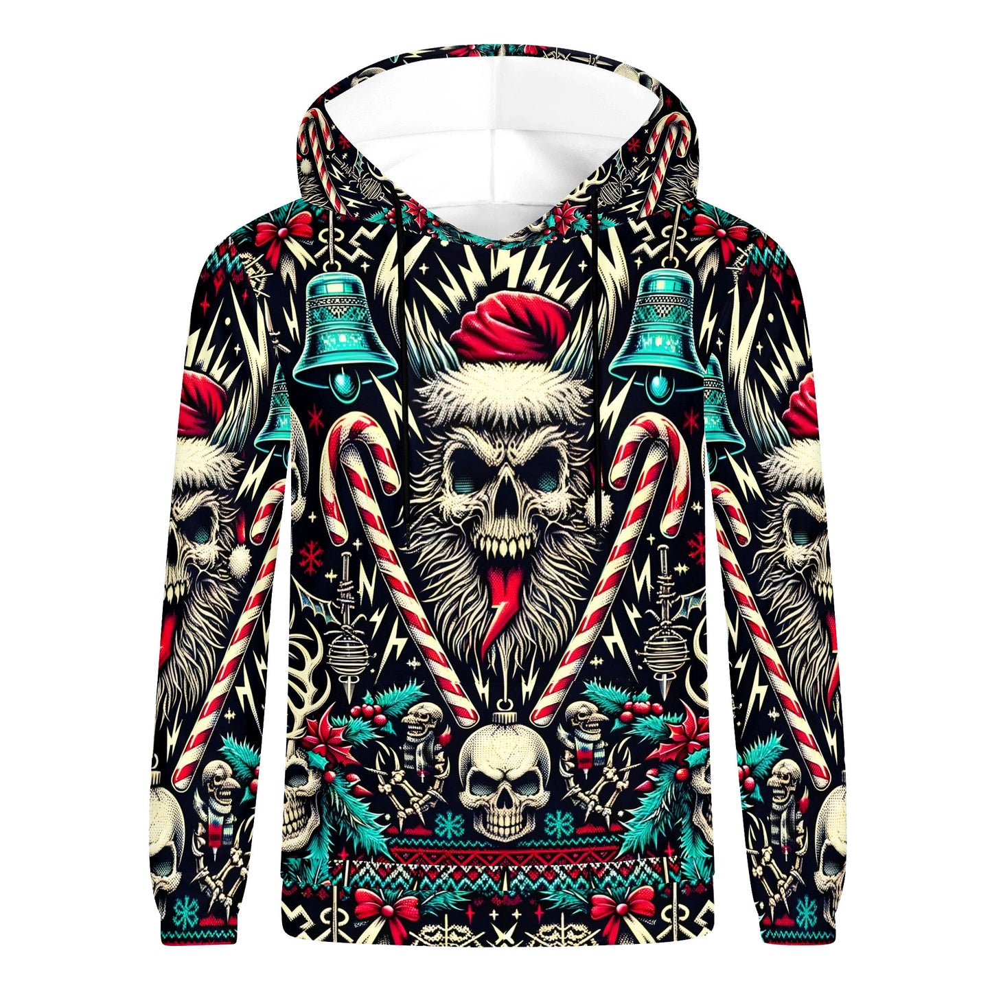 Hollow Holiday Christmas Poly French Terry Hoodie
