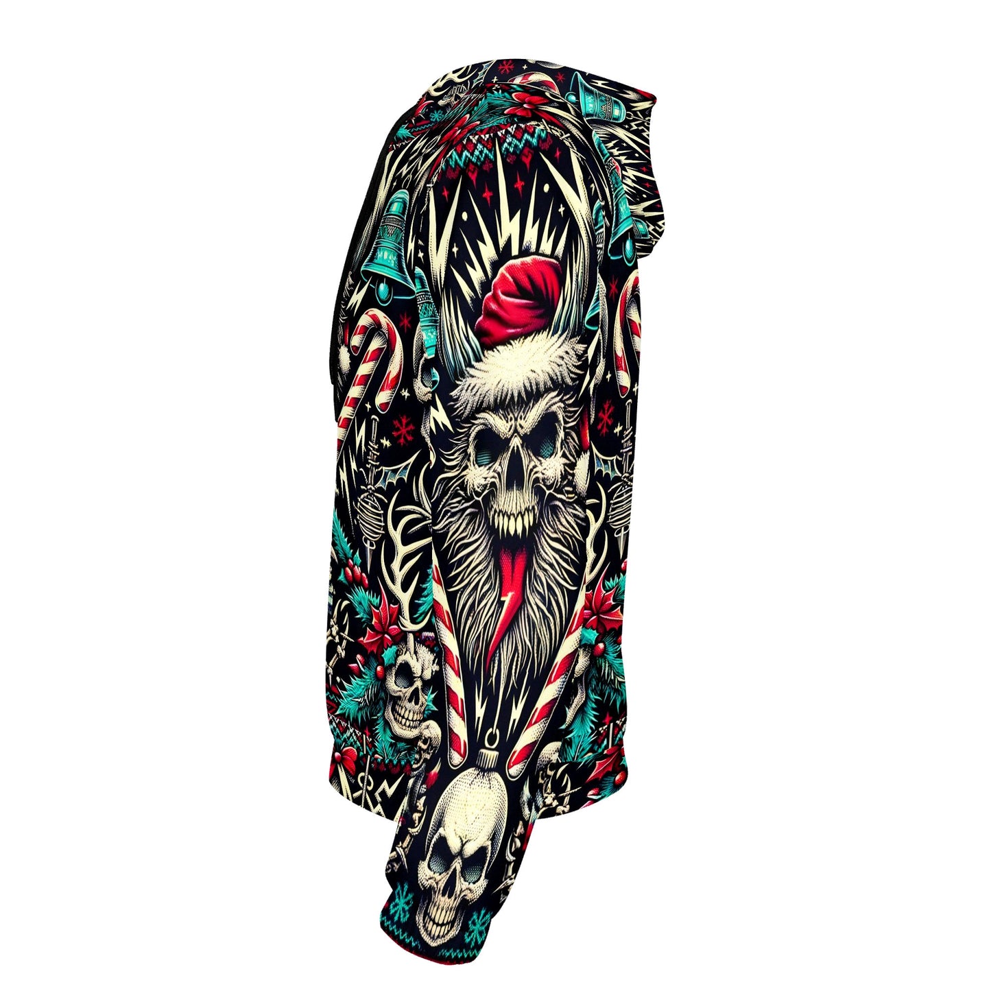 Hollow Holiday Christmas Poly French Terry Hoodie