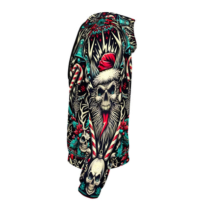 Hollow Holiday Christmas Poly French Terry Hoodie