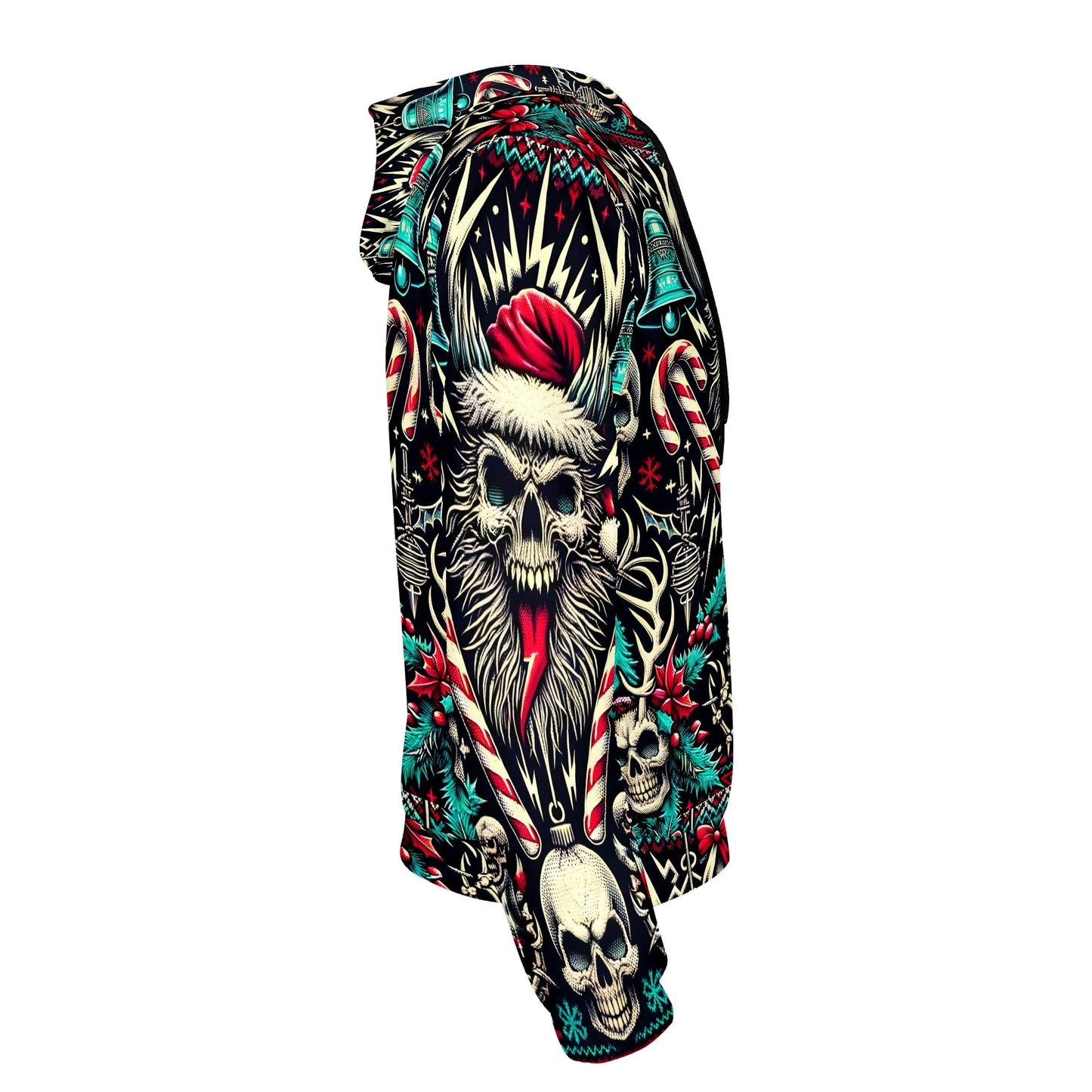 Hollow Holiday Christmas Poly French Terry Hoodie