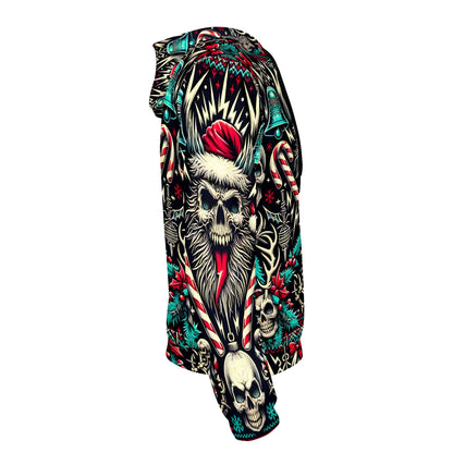 Hollow Holiday Christmas Poly French Terry Hoodie