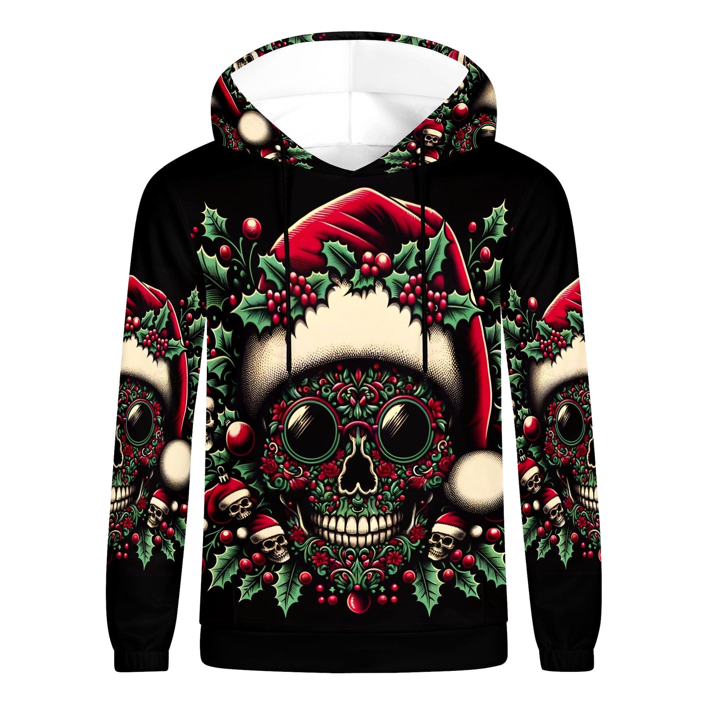 Holly Jolly Bones – Christmas Cotton Terry Hoodie