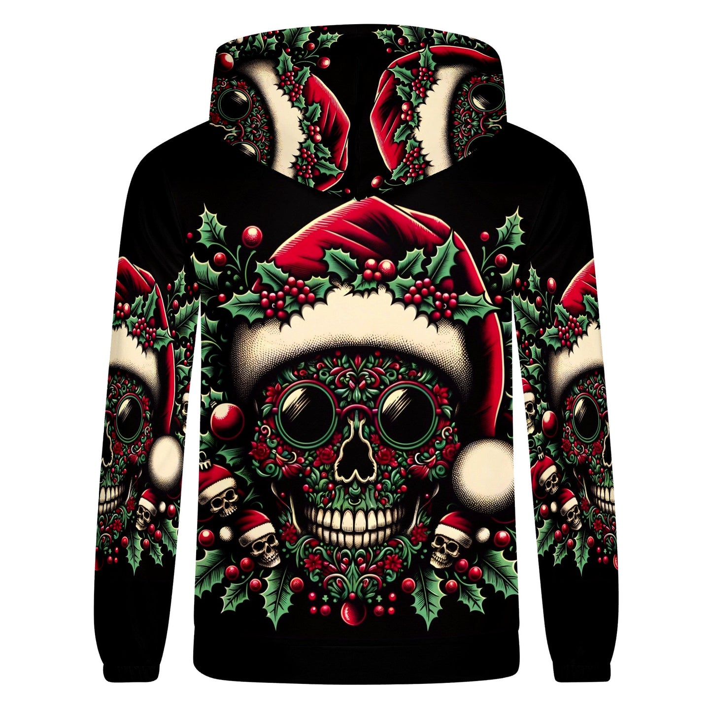 Holly Jolly Bones – Christmas Cotton Terry Hoodie