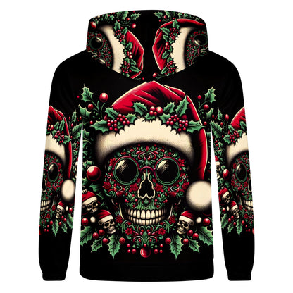Holly Jolly Bones – Christmas Cotton Terry Hoodie