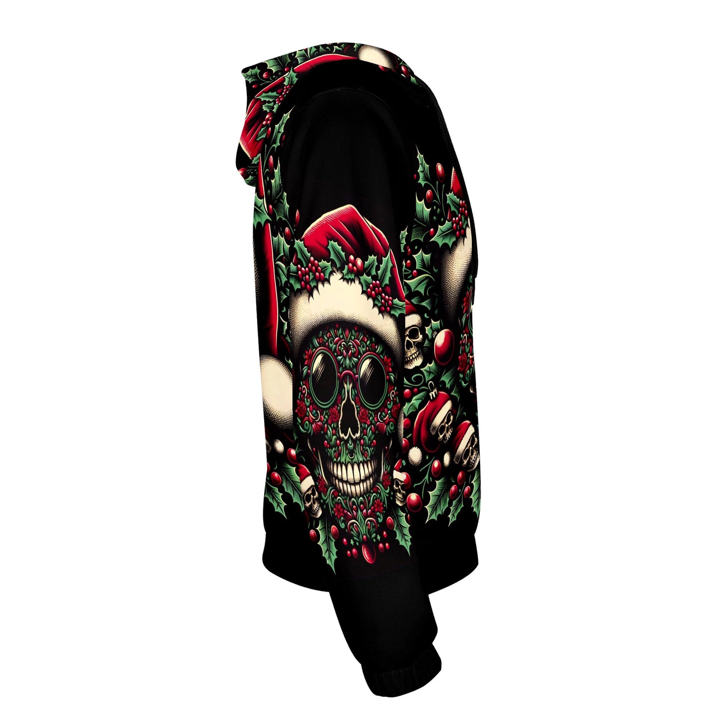 Holly Jolly Bones – Christmas Cotton Terry Hoodie