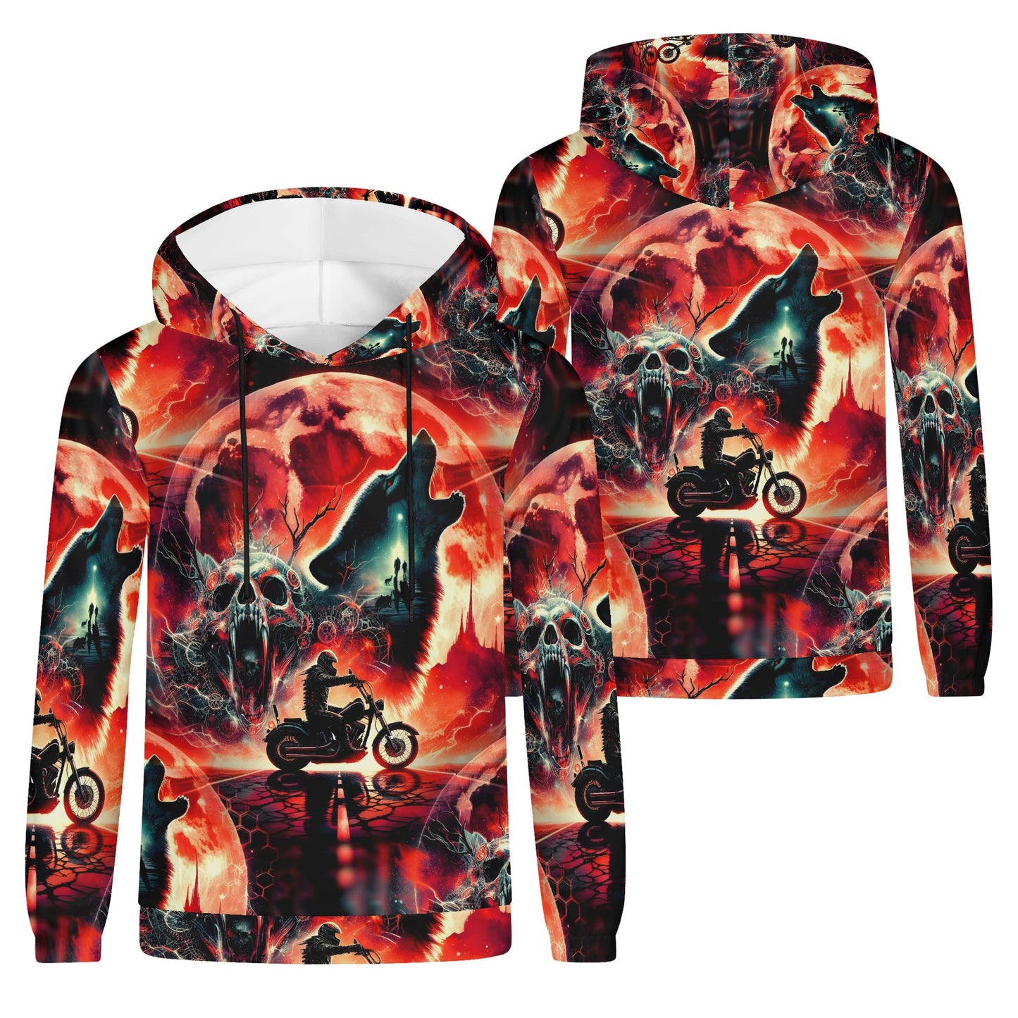 Howling Fury - Unisex Hoodie – Ride into the Fire of Rebellion